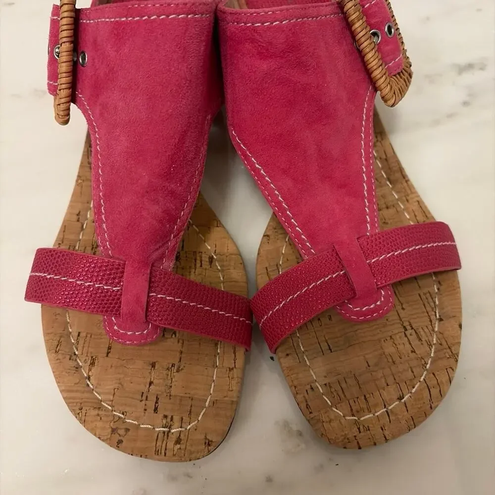 Donald Pliner Ofelia Hot Pink Wedge Sandal